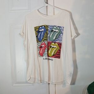 Terra & Sky White Tee with Colorful Graphic